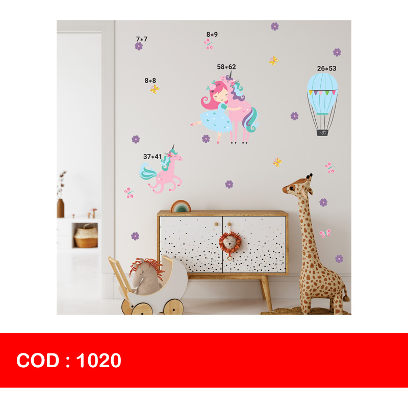 استیکر یونیکورن و دختر